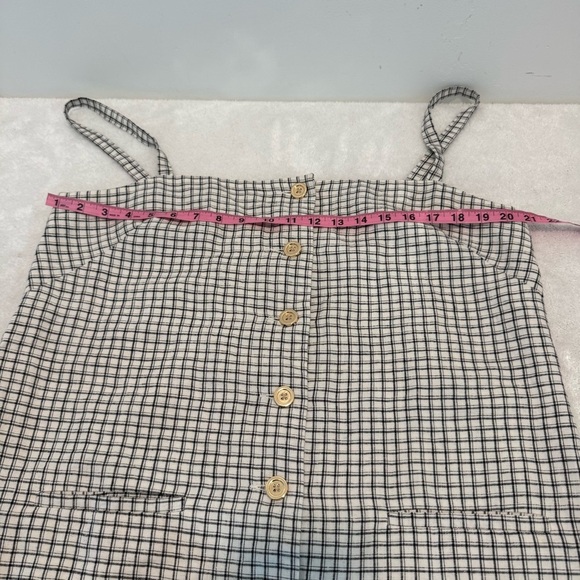 J Crew Claudia dress in plaid linen size L - Picture 8 of 10